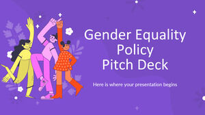 موضوع جديد / المساواة بين الجنسين-سياسة-عرض تقديمي