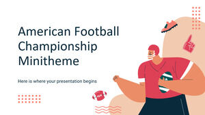 Tema Mini Kejuaraan Sepak Bola Amerika