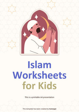 Исламские рабочие листы для детей