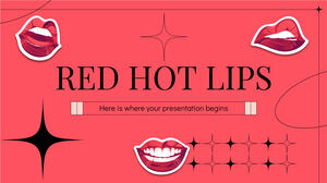 Rote heiße Lippen