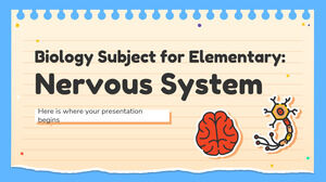 초등학교 생물학 과목: 신경계