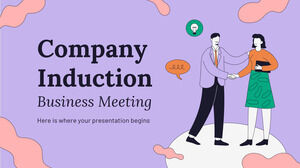 Reunião de negócios de introdução da empresa
