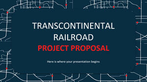 Proposition de projet de chemin de fer transcontinental