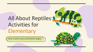 Tout sur les reptiles : activités pour le primaire