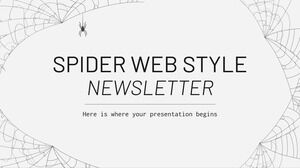 Spider Web Style Newsletter