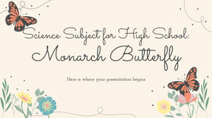 Subiectul de știință pentru liceu: Fluturele Monarh
