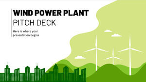 Pitch Deck de la planta de energía eólica