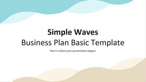 Simple Waves - 事業計画基本テンプレート