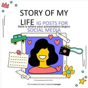 Histoire de ma vie Publications IG pour les médias sociaux