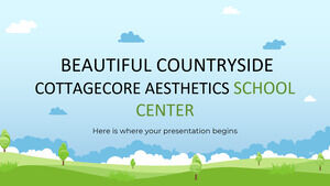 Wunderschönes Countryside Cottagecore Aesthetics School Center