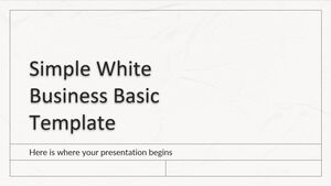 Simple White - เทมเพลตพื้นฐานทางธุรกิจ