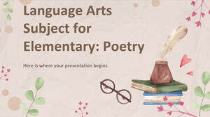Language Arts Subject for Elementary: Poetry