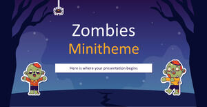 Zombies Minitheme