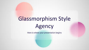 Агентство стиля Glassmorphism