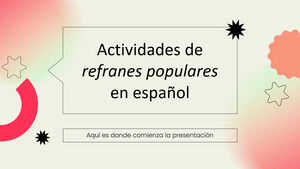 Aktivitäten zu beliebten spanischen Redewendungen