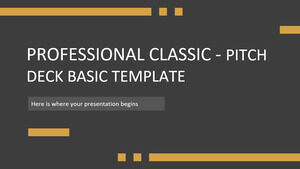 Professional Classic - เทมเพลตพื้นฐานของ Pitch Deck