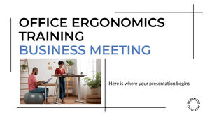 Office Ergonomics Training Business Meeting