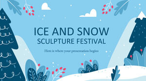 Festival de sculptures de glace et de neige
