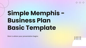 Simple Memphis - เทมเพลตพื้นฐานแผนธุรกิจ