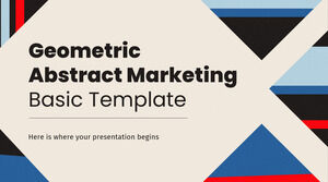 Geometric Abstract - Model de bază de marketing