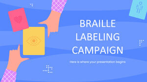 Campagna di etichettatura Braille
