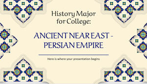 Especialização em História para a Faculdade: Antigo Oriente Próximo - Império Persa