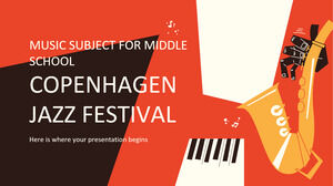 Asignatura de música para la escuela secundaria: Festival de Jazz de Copenhague