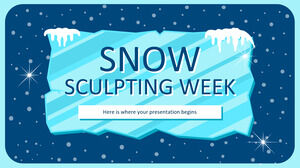 Woche der Schneeskulpturen