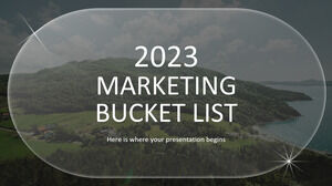 Liste de seaux marketing 2023