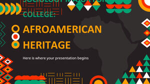 วิชาเอกสังคมวิทยาสำหรับวิทยาลัย: Afroamerican Heritage