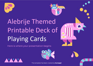 Alebrije Themed Printable Deck of Playing Cards