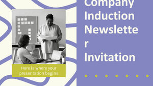 Company Induction Newsletter Invitation