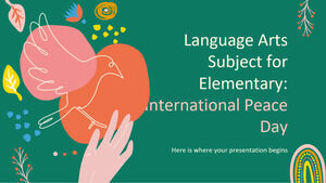 Limbă Artă Materia pentru elementar: Ziua Internațională a Păcii