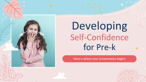 Developing Self-Confidence for Pre-K