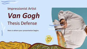 Defensa de tesis del artista impresionista Van Gogh