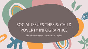 Tesis sobre temas sociales: infografía sobre la pobreza infantil