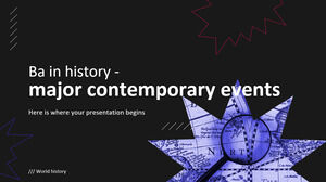 Licenciatura en Historia - Grandes Eventos Contemporáneos
