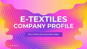 Profil de l'entreprise E-textiles