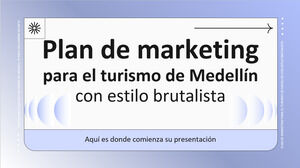 Brutalist Style Medellin Tourism Marketing Plan