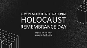 Conmemorar el Día Internacional del Recuerdo del Holocausto