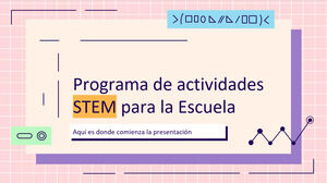 STEM-Aktivitätsprogramm für die Mittelschule