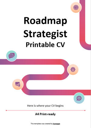 Roadmap Strategist Printable CV