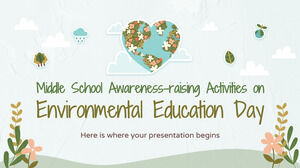 Activités de sensibilisation des collèges lors de la Journée de l'éducation à l'environnement