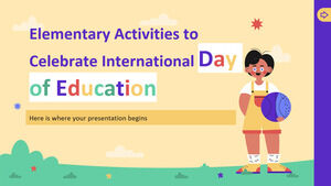 세계 교육의 날 기념 초등 활동