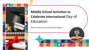 国際教育デーを祝う中学校の活動