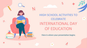 慶祝國際教育日的高中活動