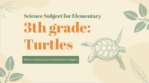 مادة العلوم للمرحلة الابتدائية - الصف الثالث: السلاحف