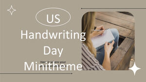 Minitema del giorno della scrittura a mano degli Stati Uniti