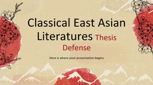 Soutenance de thèse sur les littératures classiques d'Asie de l'Est