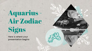 Aquarius - Air Zodiac Signs